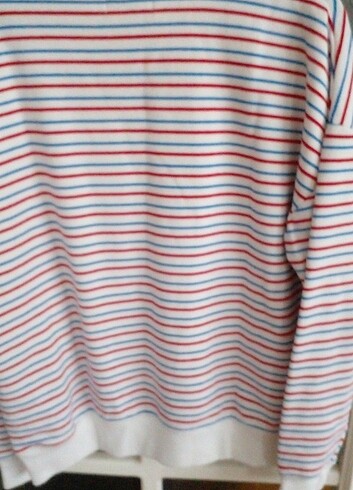 s Beden çeşitli Renk PULL&BEAR S beden beyaz çizgili siwit