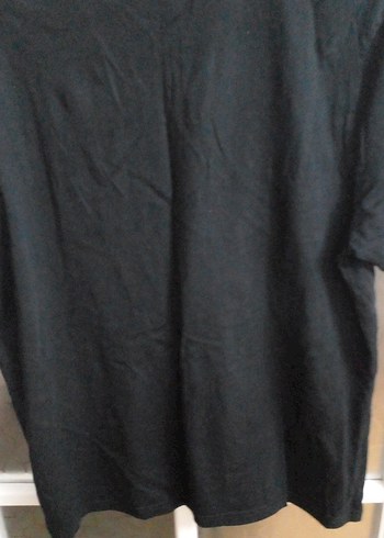 Siyah Kısa Kollu Basic Erkek Tişört M beden - Görsel 3