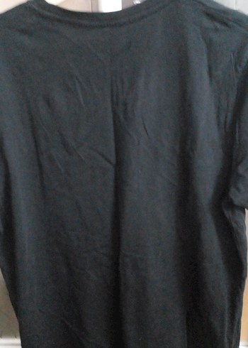 Siyah Kısa Kollu Basic Erkek Tişört M beden - Görsel 6