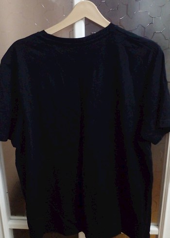 Siyah Kısa Kollu Basic Erkek Tişört M beden - Görsel 2