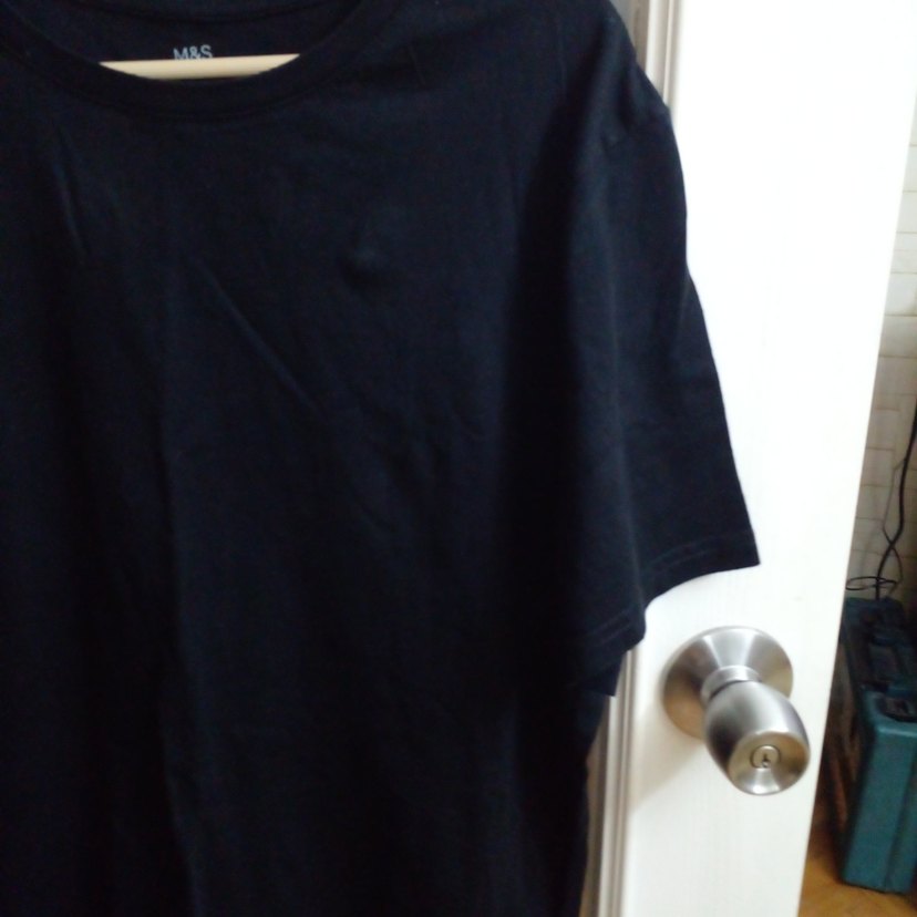 Siyah Kısa Kollu Basic Erkek Tişört M beden - Görsel 5