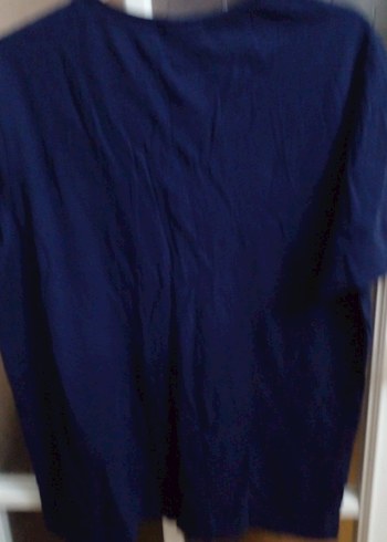 Erkek Lacivert Kısa Kollu Basic Polo Tişört L beden - Görsel 2