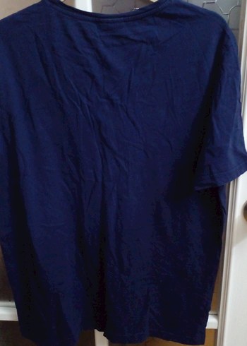 Erkek Lacivert Kısa Kollu Basic Polo Tişört L beden - Görsel 5