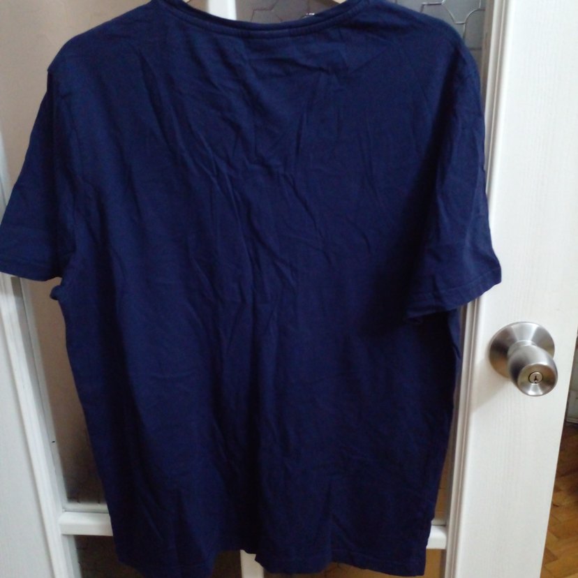 Erkek Lacivert Kısa Kollu Basic Polo Tişört  L beden - Görsel 5