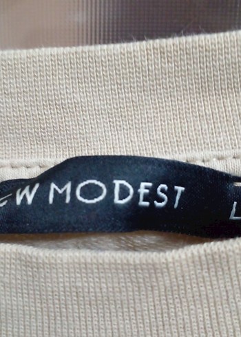 LCW L beden bej önü resim baskılı siwit tsört - Görsel 4