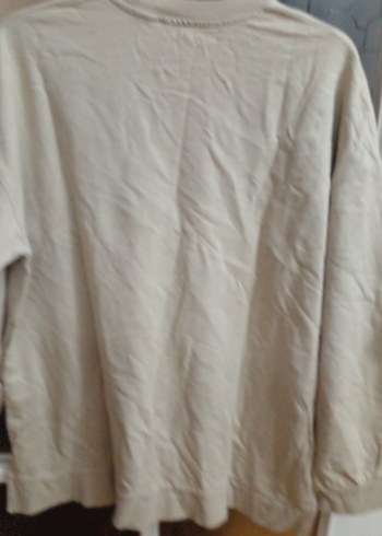 LCW L beden bej önü resim baskılı siwit tsört - Görsel 7