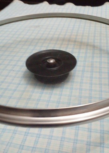 Mavi Tencere Cam Kapak dış 30 cm iç 26 cm - Görsel 2