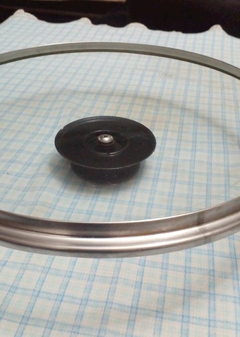 Mavi Tencere Cam Kapak dış 30 cm iç 26 cm - Görsel 3