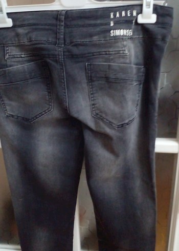 KAREN L 32 beden füme kot pantolon - Görsel 2