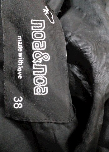 Siyah Kadın Midi Kısa Sıcak Mont 38 beden şışme mont - Görsel 7