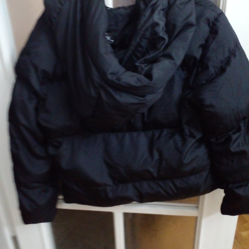 Siyah Kadın Midi Kısa Sıcak Mont 38 beden şışme mont - Görsel 4