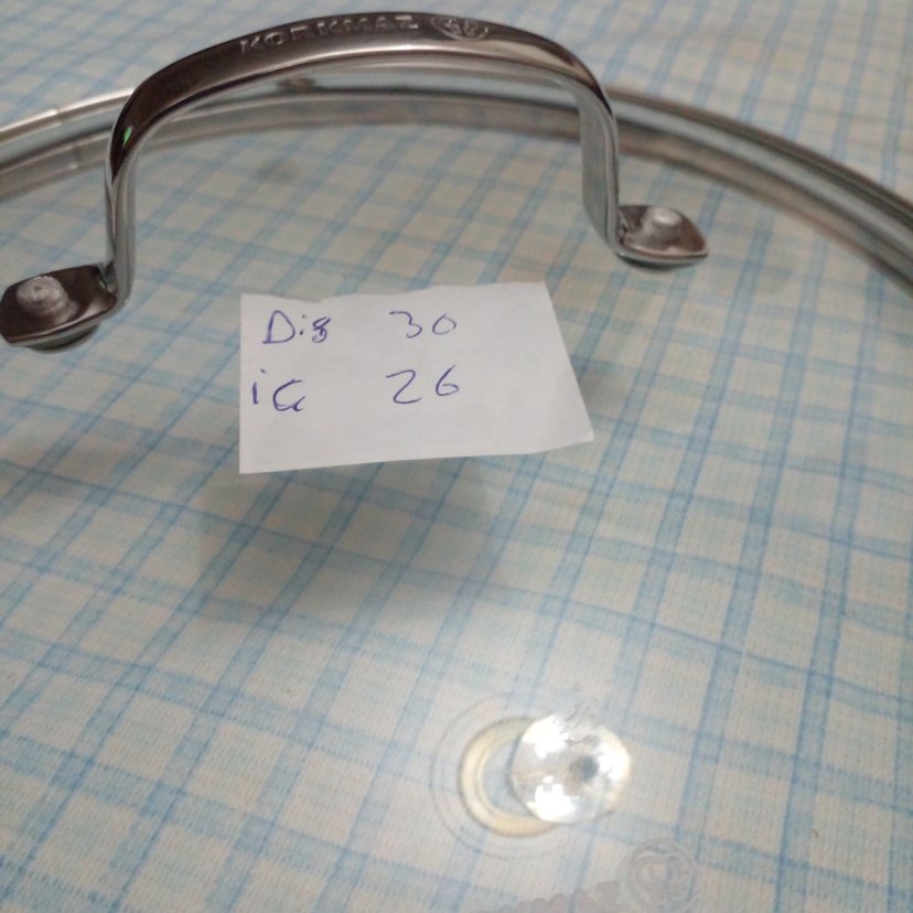 Korkmaz dışı 30 cm içi 26 cm cam tencere kapağı - Görsel 3