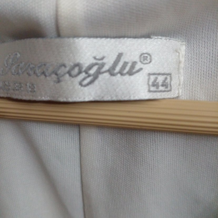 saraçoglu 44 beden desenli şifon elbise - Görsel 3