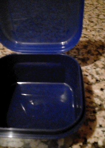 tupperway 450ml lacivert beslenme kabı - Görsel 3