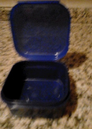 tupperway 450ml lacivert beslenme kabı - Görsel 2