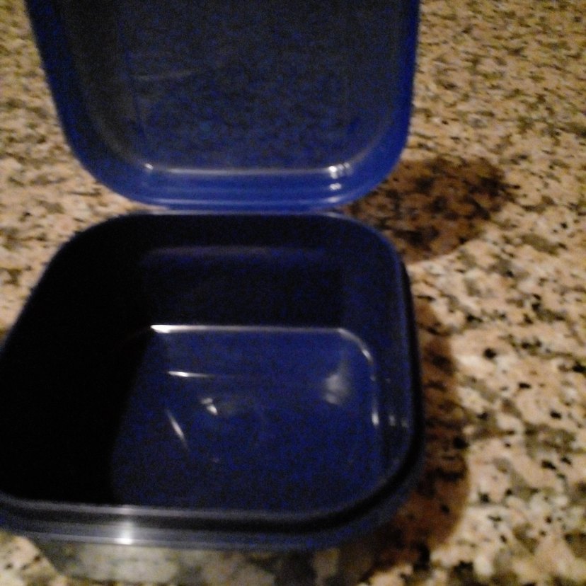 tupperway 450ml lacivert beslenme kabı - Görsel 3