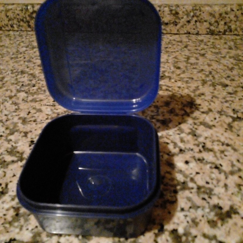 tupperway 450ml lacivert beslenme kabı - Görsel 5