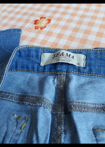 38 Beden Mavi Regular Fit Kadın Kot Pantolon Mbeden