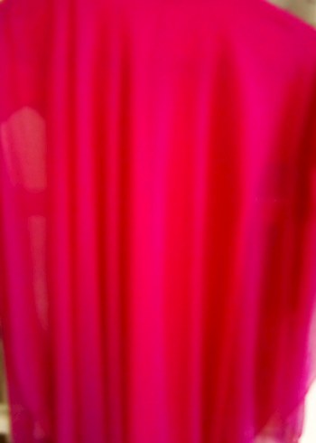 Pembe V Yaka Uzun Salaş Kadın Abiye 40 beden - Görsel 6