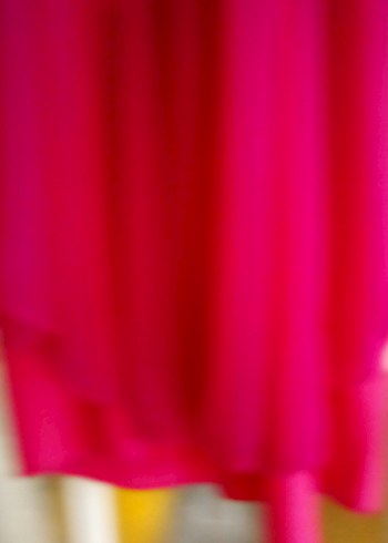 Pembe V Yaka Uzun Salaş Kadın Abiye 40 beden - Görsel 5