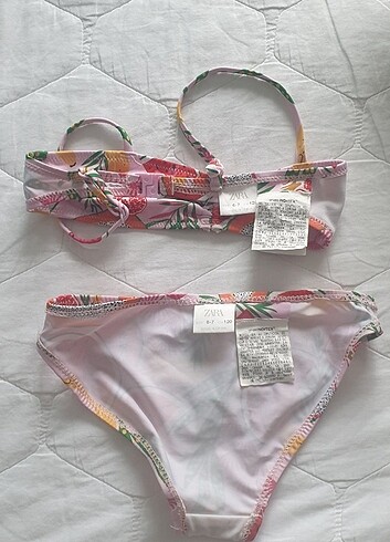 6 Yaş Beden Zara kız çocuk meyve desenli bikini 6/7 yaş