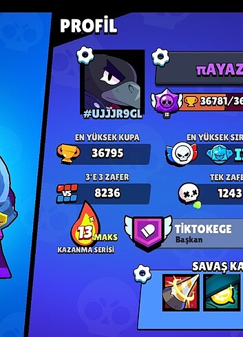Adidas Brawlstars hesap