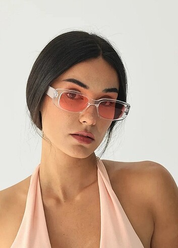 Pembe vintage güneş gözlüğü ( unisex)