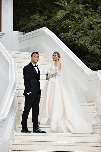 s Beden beyaz Renk ECRİN MODA EVİ Gelinlik