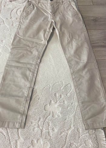Bej Regular Fit Keten Erkek çocuk Pantolon