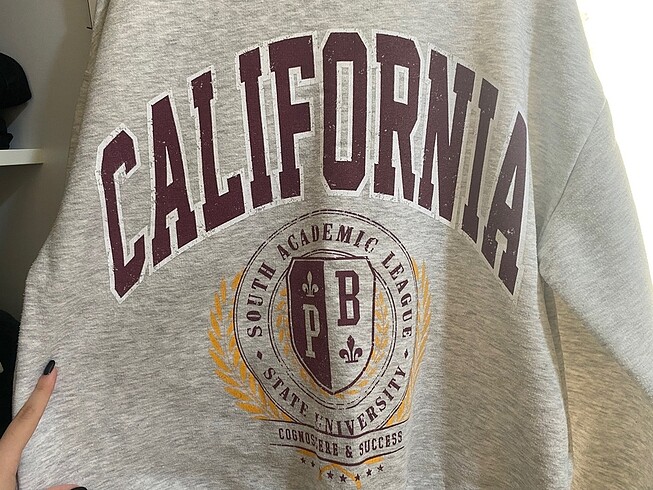 xs Beden pull and bear oversize sweatshirt