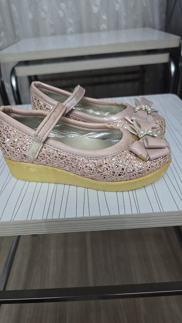 Kız Çocuk Pembe Tokalı Babet - Görsel 2