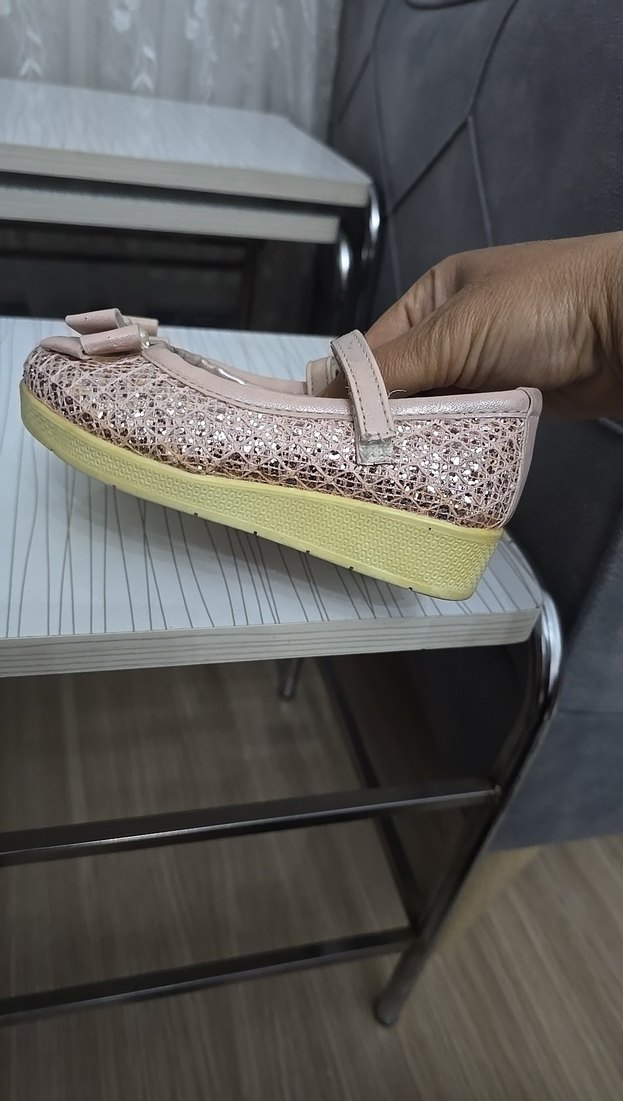 Kız Çocuk Pembe Tokalı Babet - Görsel 3