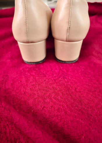 Bej Kadın Klasik Topuklu Ayakkabı - Görsel 3