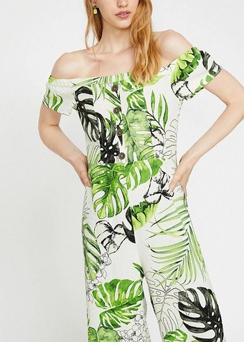 Yeşil Straplez Uzun Tulum - Görsel 3