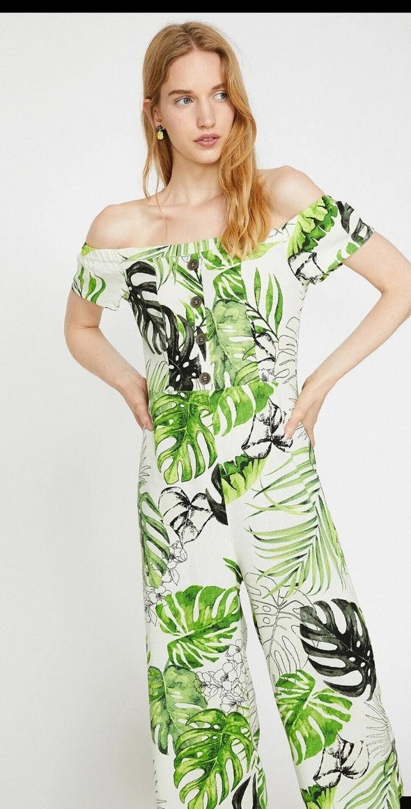 Yeşil Straplez Uzun Tulum - Görsel 3