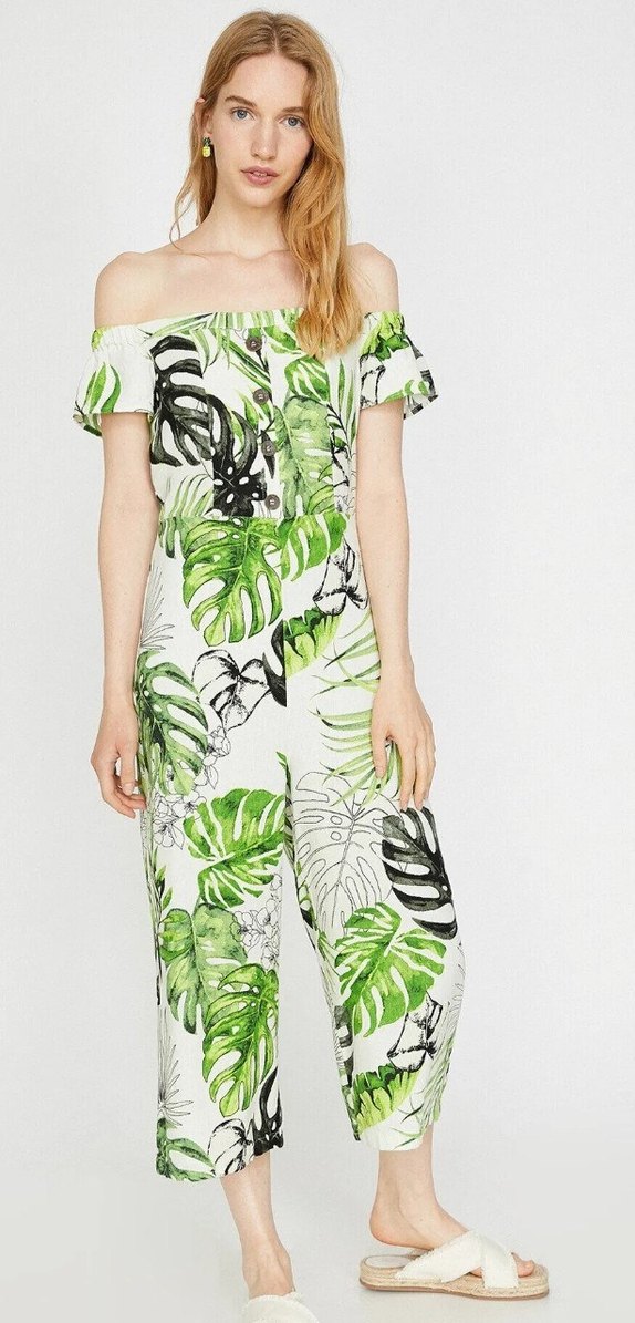 Yeşil Straplez Uzun Tulum - Görsel 2