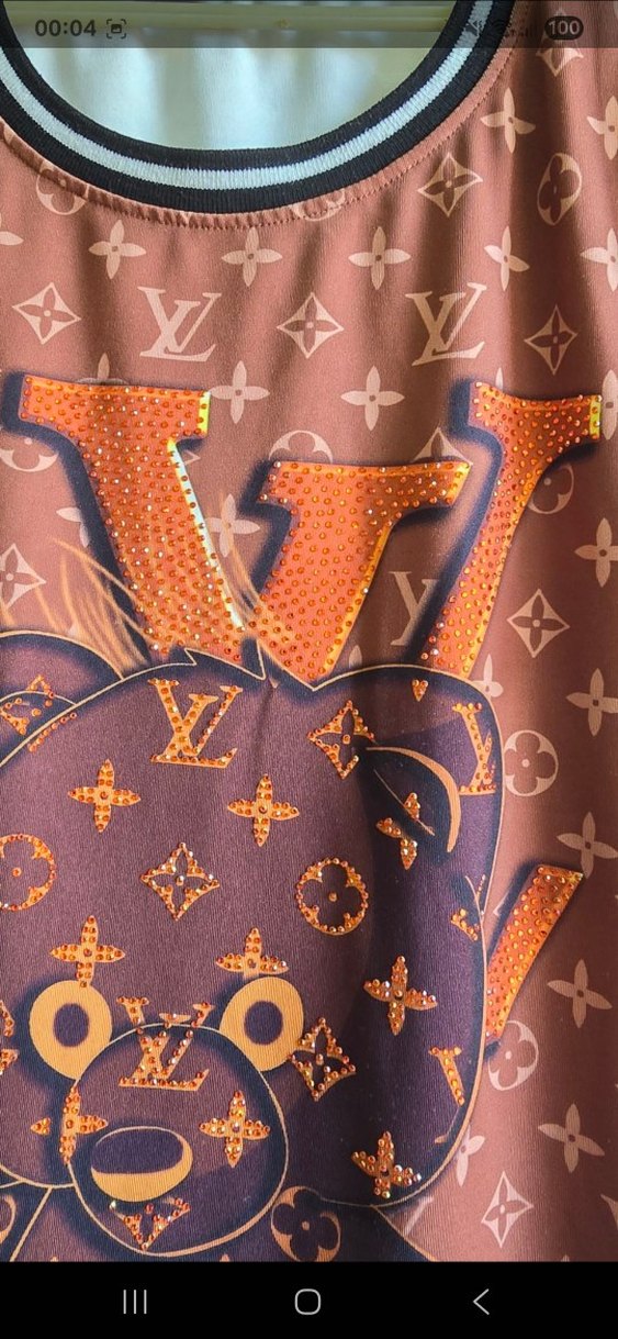 Kahverengi Baskılı Midi Kadın Elbise - Görsel 3