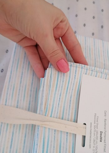 Madame Coco Pastel Desenli Beyaz Nevresim Takımı - Görsel 2