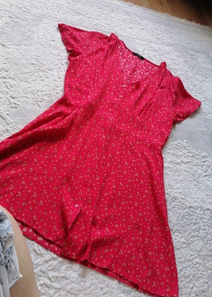 mavi jeans elbise  - Görsel 3