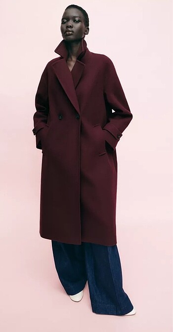 Yumuşak dokulu oversize kaban
