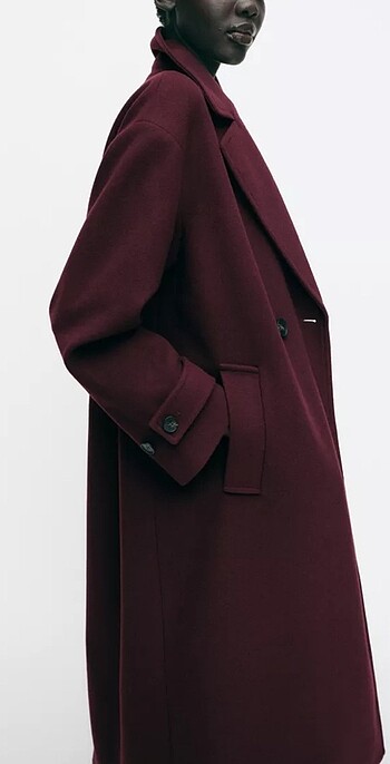 Zara Yumuşak dokulu oversize kaban