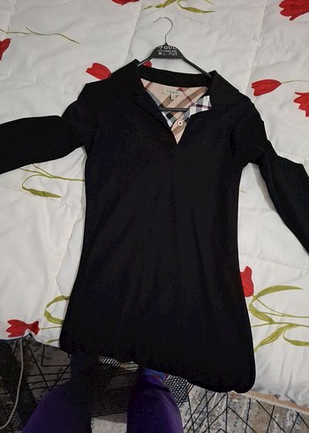 Burberry Siyah Kadın Uzun Kollu Gömlek - Görsel 3