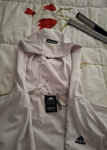 s Beden Adidas Beyaz Kapüşonlu Kadın Ceket