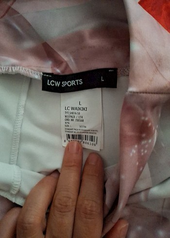 LC Waikiki Pembe Bağlama Desenli Kadın Tayt