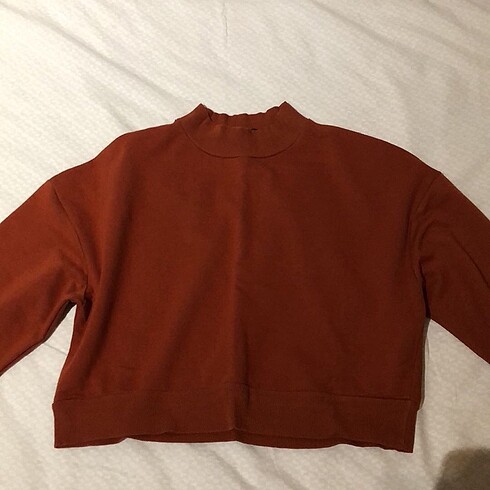 Kiremit rengi sweatshirt