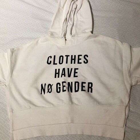 Beyaz sweatshirt