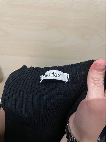 Addax Uzun elbise siyah