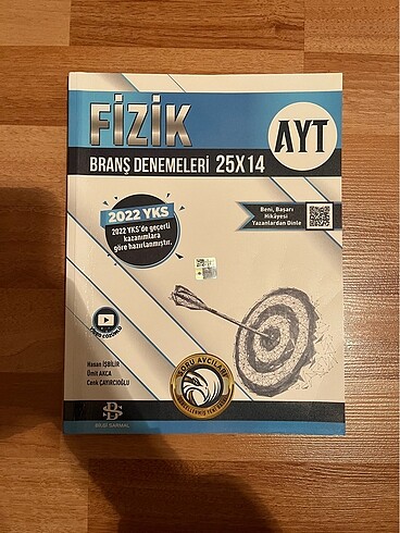 Bilgi Sarmal Fizik Ayt Branş Denemeleri 25x14