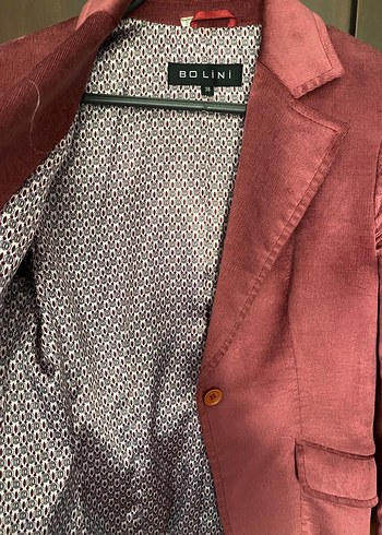 38 Beden Bordo Kadın Blazer Ceket Düğmeli
