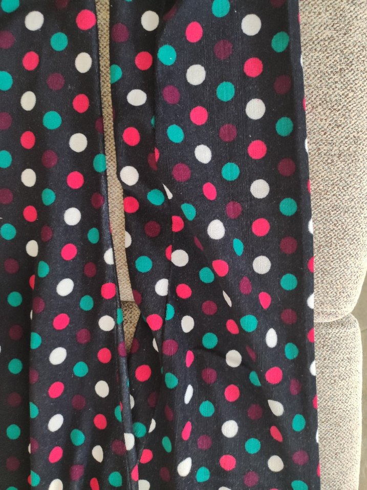 Renkli Puantiyeli Kız Tayt - Görsel 3